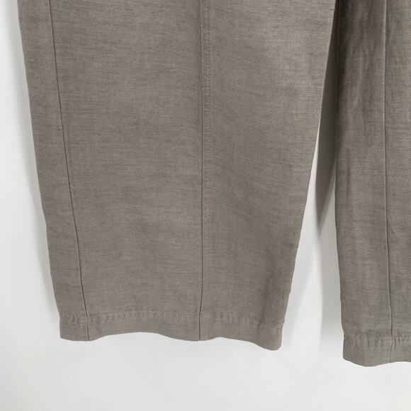 Sundance grey linen blend wide leg pants womens size petite 2 - Picture 2 of 8